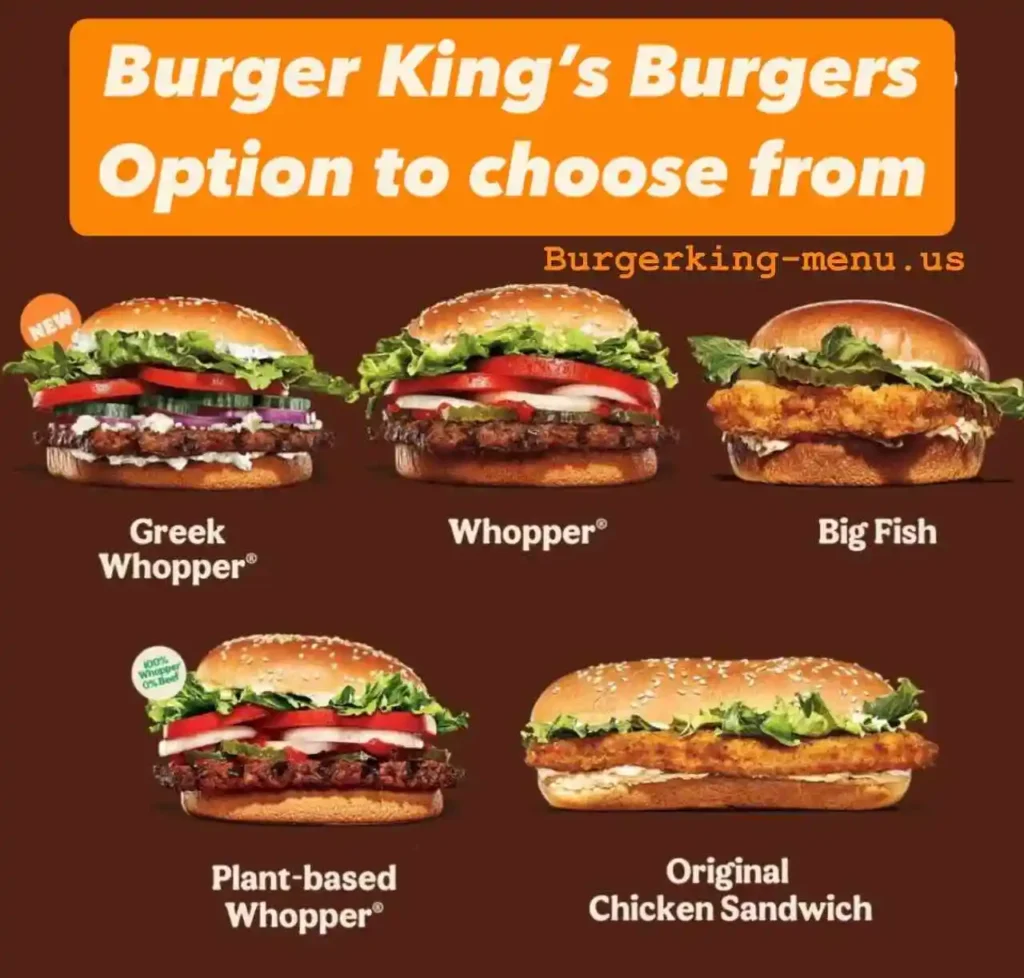 Burger King Lunch Menu With Price 