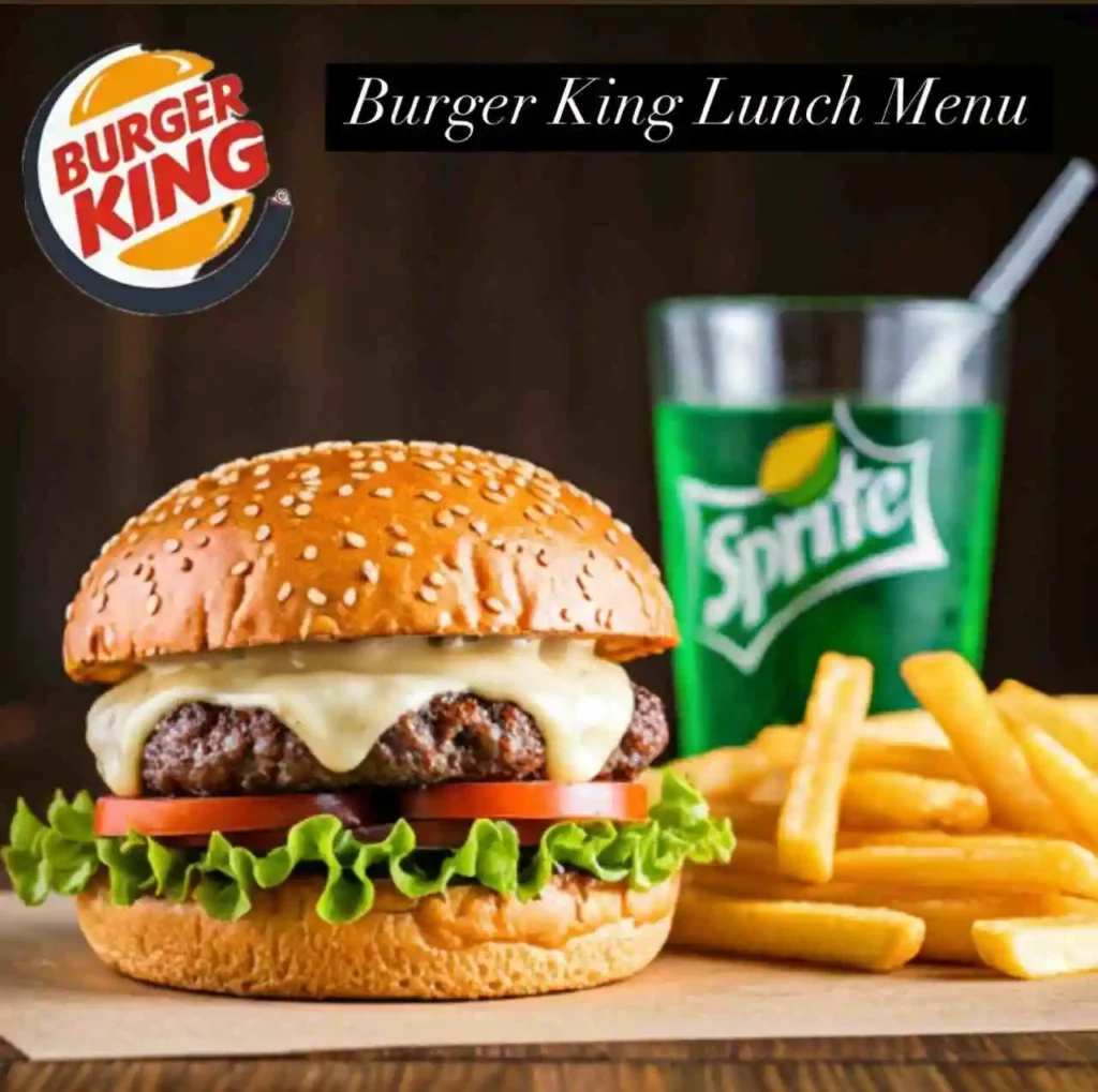 Burger King Lunch Menu With Price 