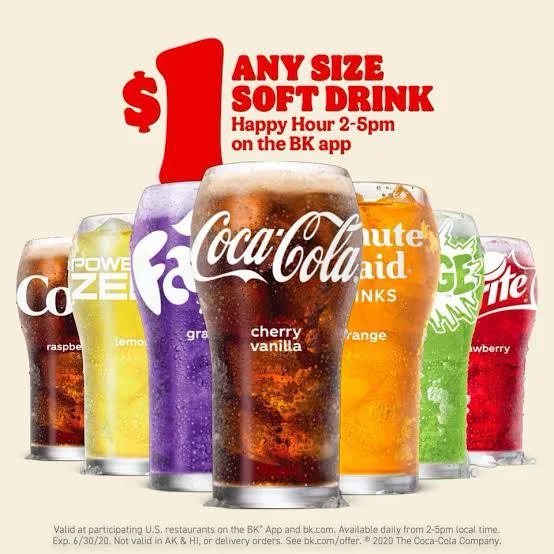 Burger King Drinks Menu With Prices 2024 | Coffee, Beverage & More