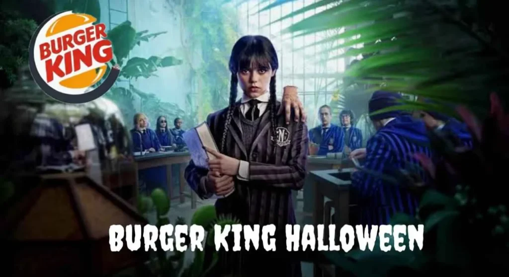 Burger King Halloween Burger - Insight Details of Addams Family Whopper With Full Menu 2024