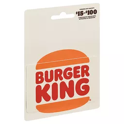 Burger King gift card balance