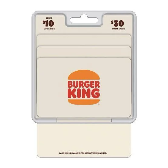 Burger King gift card balance