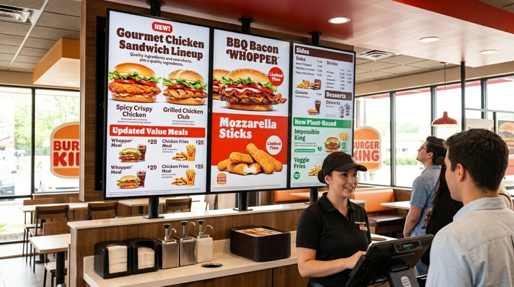 Burger king menu change