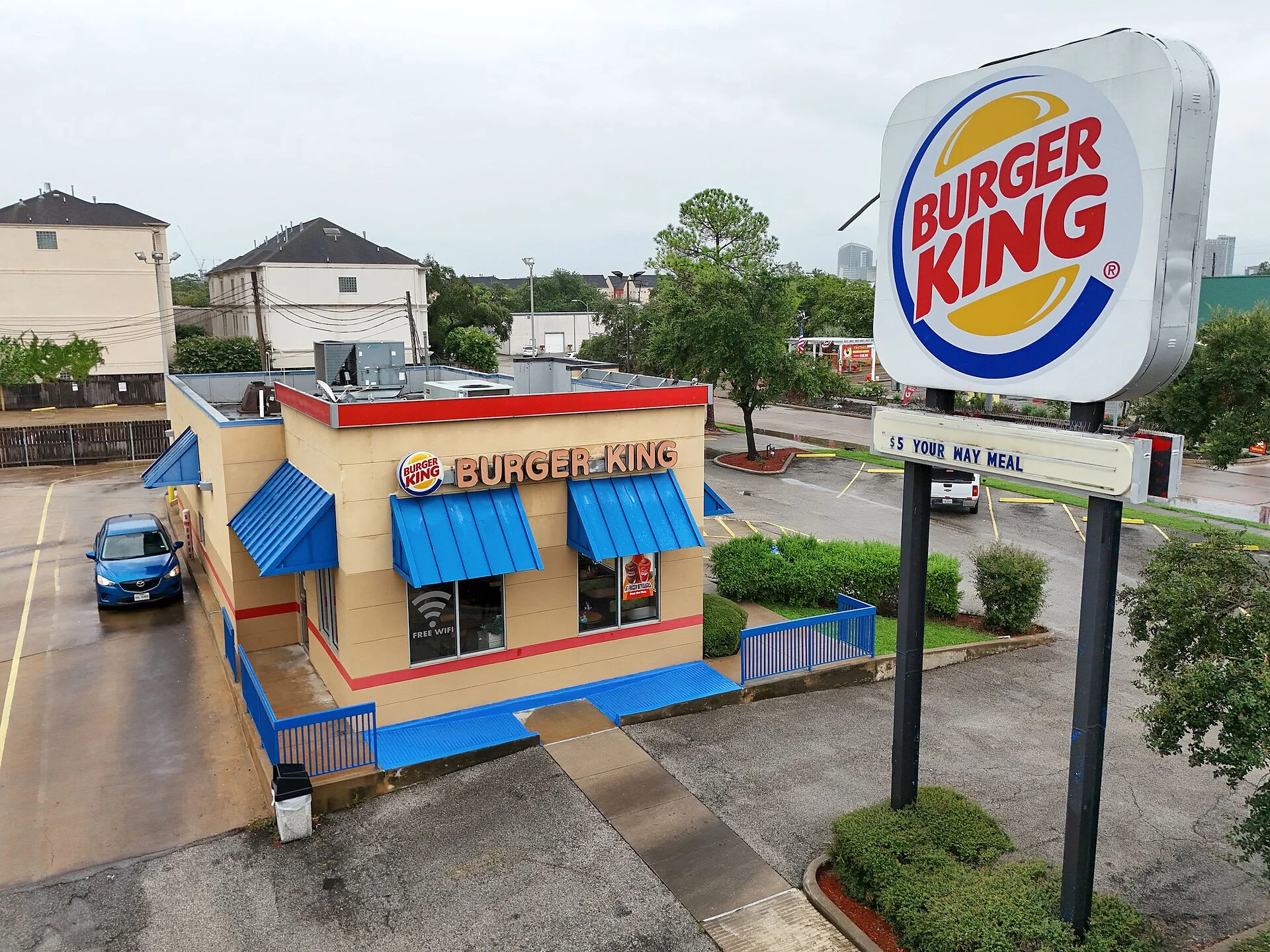 Burger King restaurant exterior in 2024